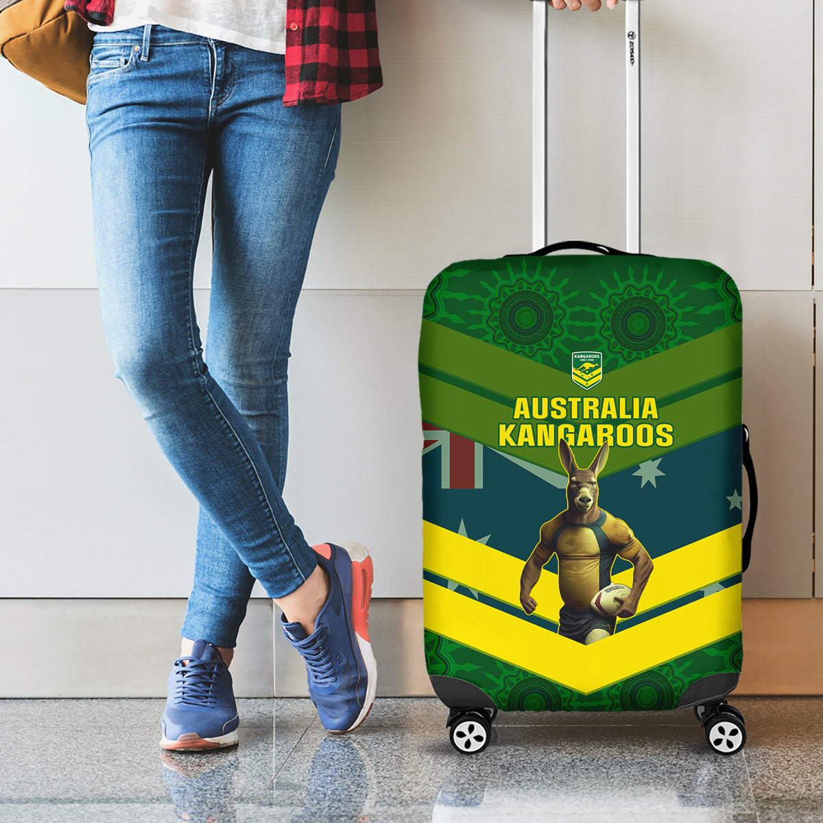 custom-australia-rugby-luggage-cover-pacific-2023-go-aussie-kangaroos