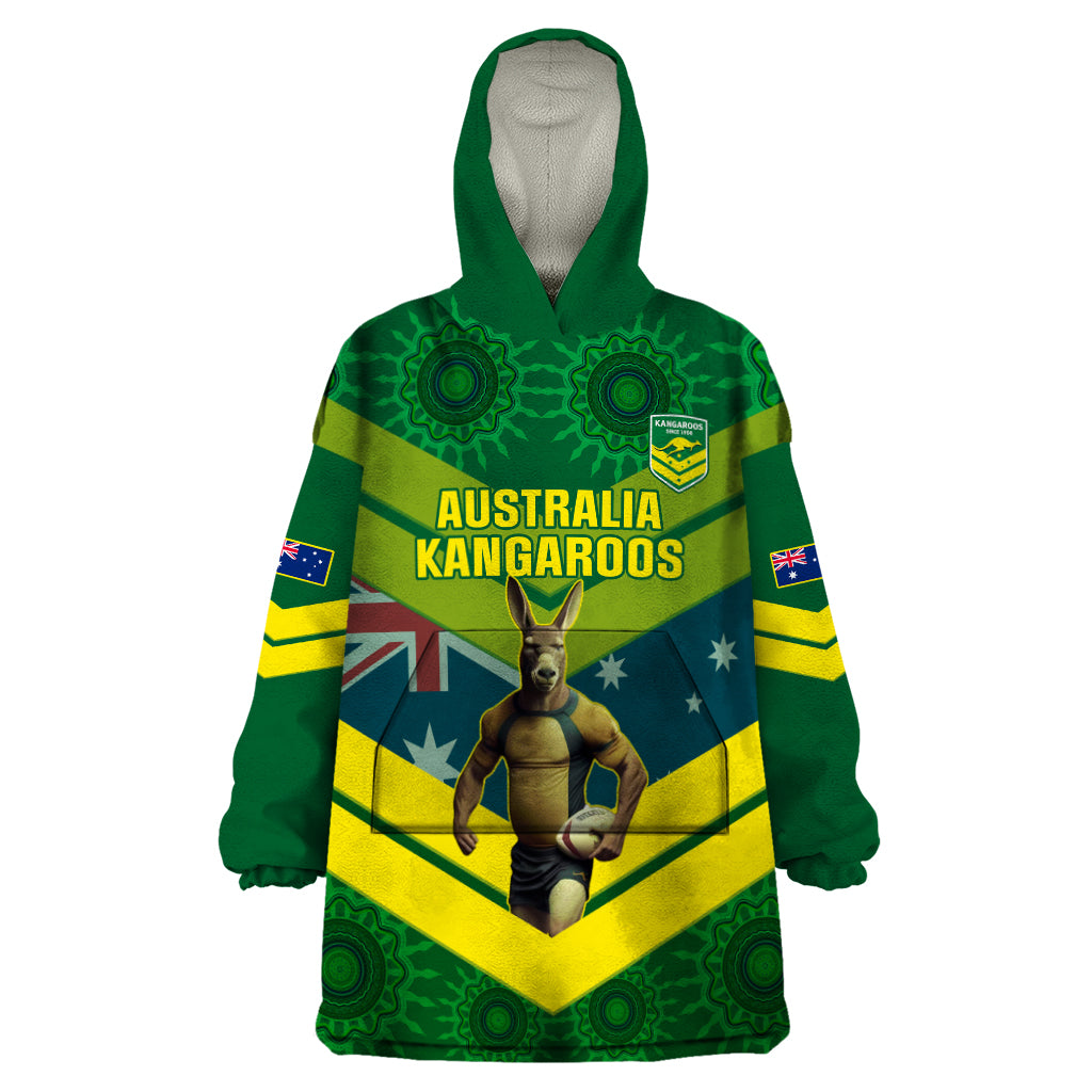 custom-australia-rugby-wearable-blanket-hoodie-pacific-2023-go-aussie-kangaroos