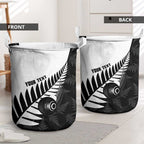 New Zealand Lawn Bowls Custom Laundry Basket Aotearoa Silver Fern - Aussie Hoodie