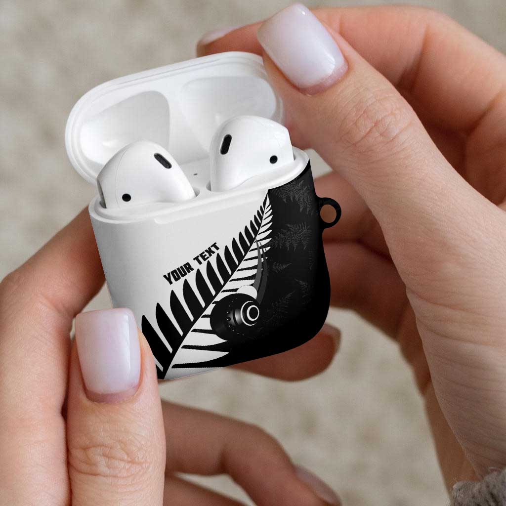 New Zealand Lawn Bowls Custom AirPods Case Aotearoa Silver Fern - Aussie Hoodie