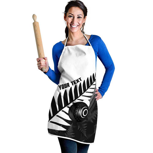New Zealand Lawn Bowls Custom Apron Aotearoa Silver Fern - Aussie Hoodie