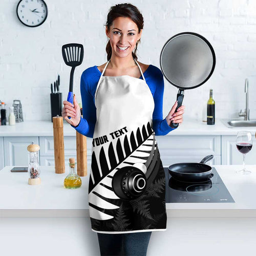 New Zealand Lawn Bowls Custom Apron Aotearoa Silver Fern - Aussie Hoodie