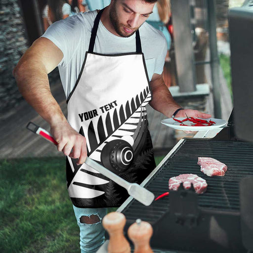 New Zealand Lawn Bowls Custom Apron Aotearoa Silver Fern - Aussie Hoodie