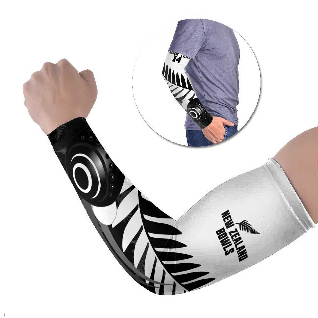 New Zealand Lawn Bowls Custom Arm Sleeves Aotearoa Silver Fern - Aussie Hoodie