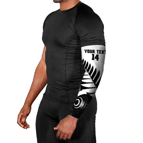 New Zealand Lawn Bowls Custom Arm Sleeves Aotearoa Silver Fern - Aussie Hoodie