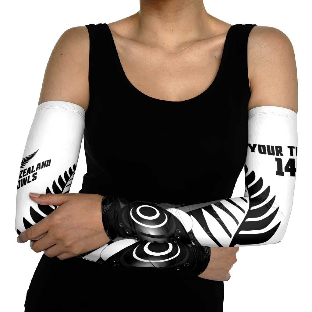 New Zealand Lawn Bowls Custom Arm Sleeves Aotearoa Silver Fern - Aussie Hoodie