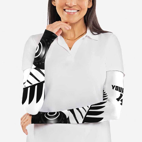 New Zealand Lawn Bowls Custom Arm Sleeves Aotearoa Silver Fern - Aussie Hoodie