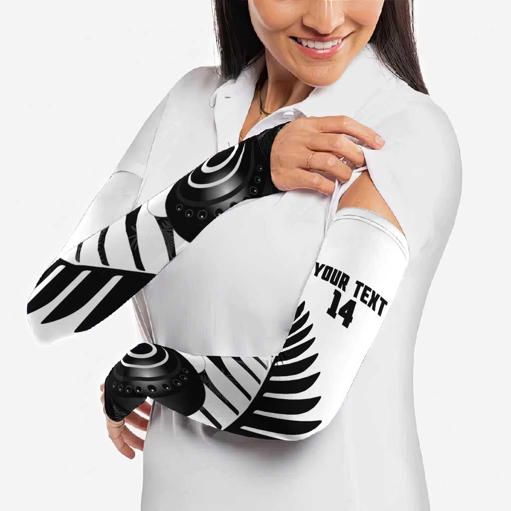 New Zealand Lawn Bowls Custom Arm Sleeves Aotearoa Silver Fern - Aussie Hoodie