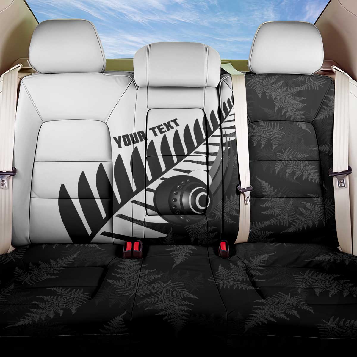 New Zealand Lawn Bowls Custom Back Car Seat Cover Aotearoa Silver Fern - Aussie Hoodie