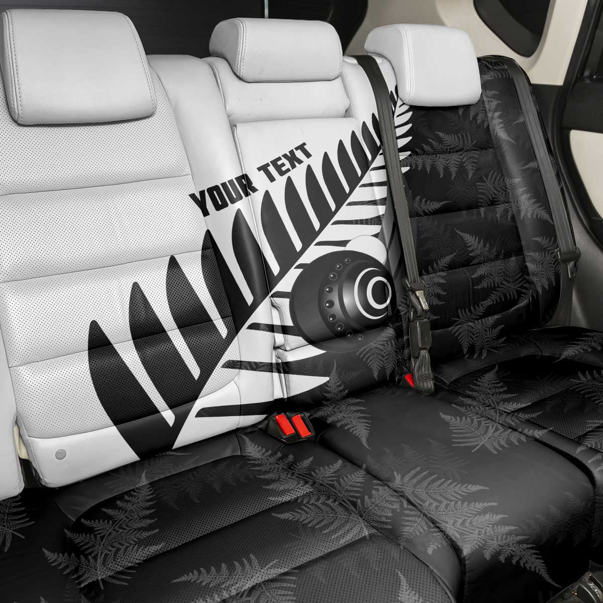 New Zealand Lawn Bowls Custom Back Car Seat Cover Aotearoa Silver Fern - Aussie Hoodie