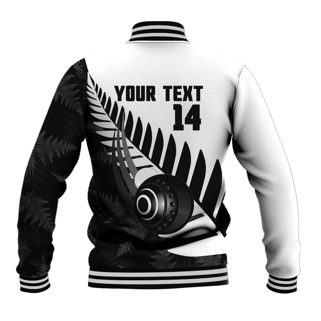 New Zealand Lawn Bowls Custom Baseball Jacket Aotearoa Silver Fern - Aussie Hoodie