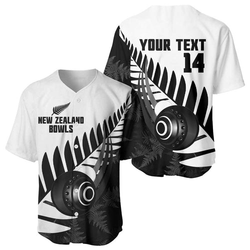 New Zealand Lawn Bowls Custom Baseball Jersey Aotearoa Silver Fern - Aussie Hoodie