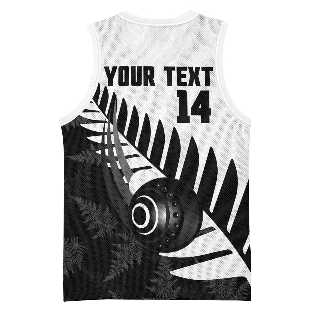 New Zealand Lawn Bowls Custom Basketball Jersey Aotearoa Silver Fern - Aussie Hoodie
