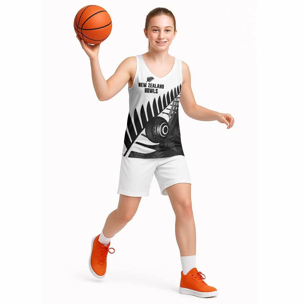 New Zealand Lawn Bowls Custom Basketball Jersey Aotearoa Silver Fern - Aussie Hoodie