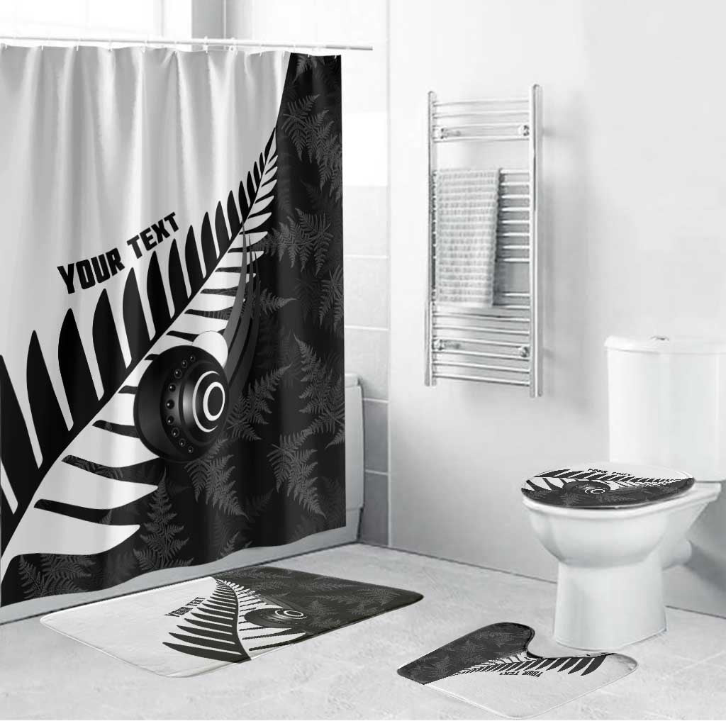 New Zealand Lawn Bowls Custom Bathroom Set Aotearoa Silver Fern - Aussie Hoodie