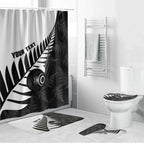 New Zealand Lawn Bowls Custom Bathroom Set Aotearoa Silver Fern - Aussie Hoodie