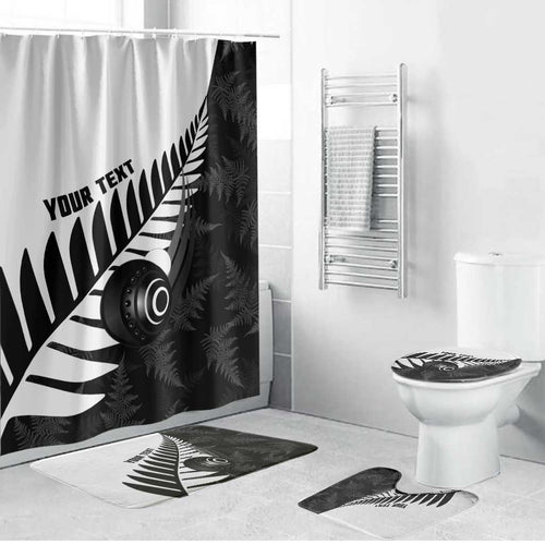 New Zealand Lawn Bowls Custom Bathroom Set Aotearoa Silver Fern - Aussie Hoodie