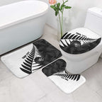 New Zealand Lawn Bowls Custom Bathroom Set Aotearoa Silver Fern - Aussie Hoodie