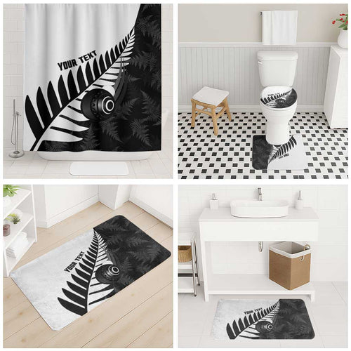 New Zealand Lawn Bowls Custom Bathroom Set Aotearoa Silver Fern - Aussie Hoodie