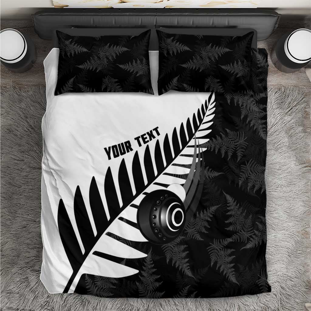 New Zealand Lawn Bowls Custom Bedding Set Aotearoa Silver Fern - Aussie Hoodie
