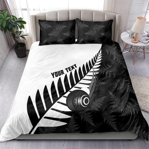 New Zealand Lawn Bowls Custom Bedding Set Aotearoa Silver Fern - Aussie Hoodie