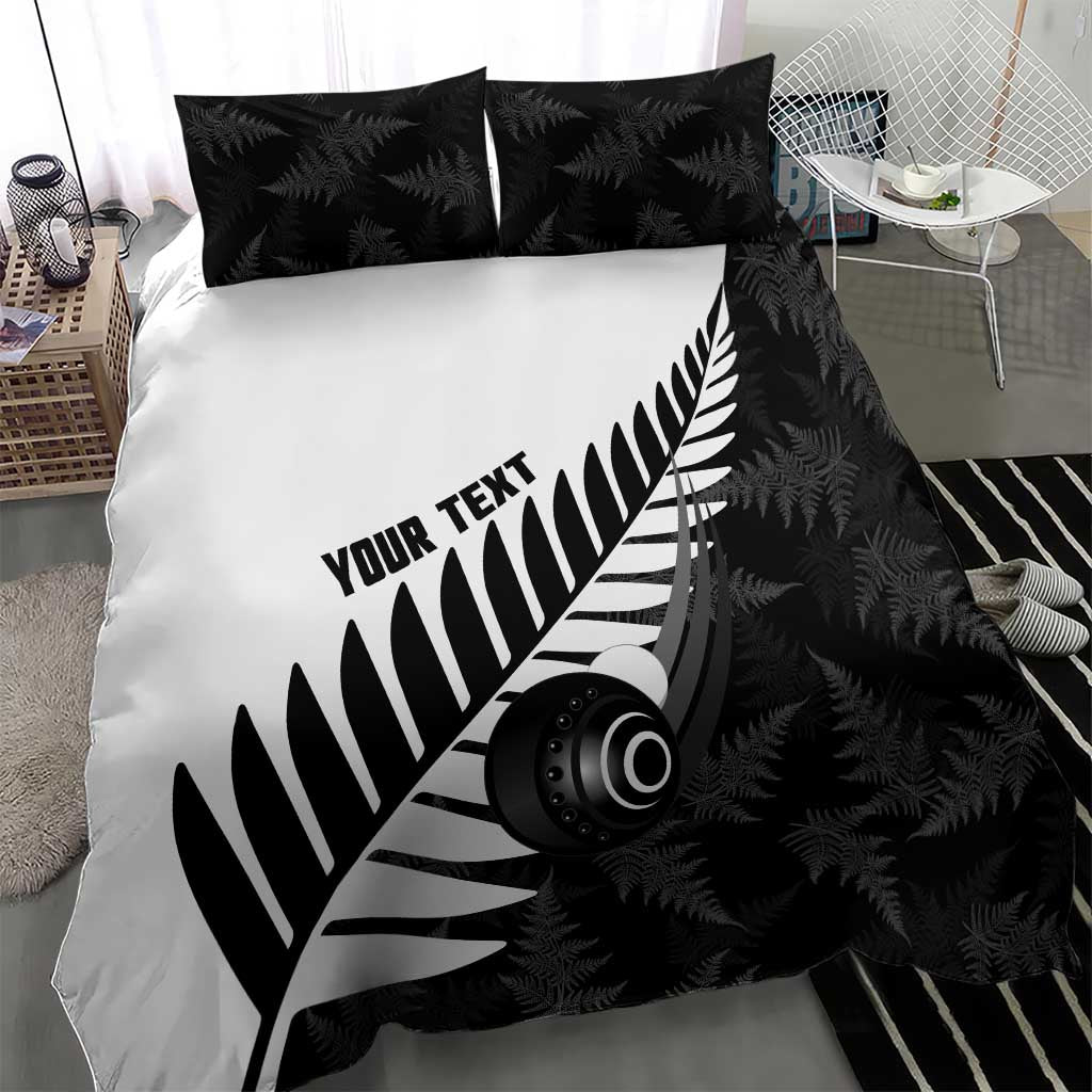 New Zealand Lawn Bowls Custom Bedding Set Aotearoa Silver Fern - Aussie Hoodie