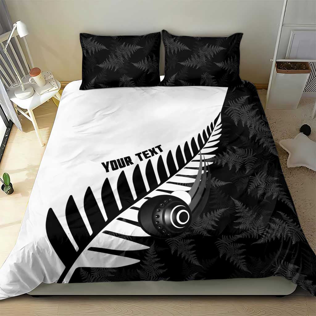 New Zealand Lawn Bowls Custom Bedding Set Aotearoa Silver Fern - Aussie Hoodie