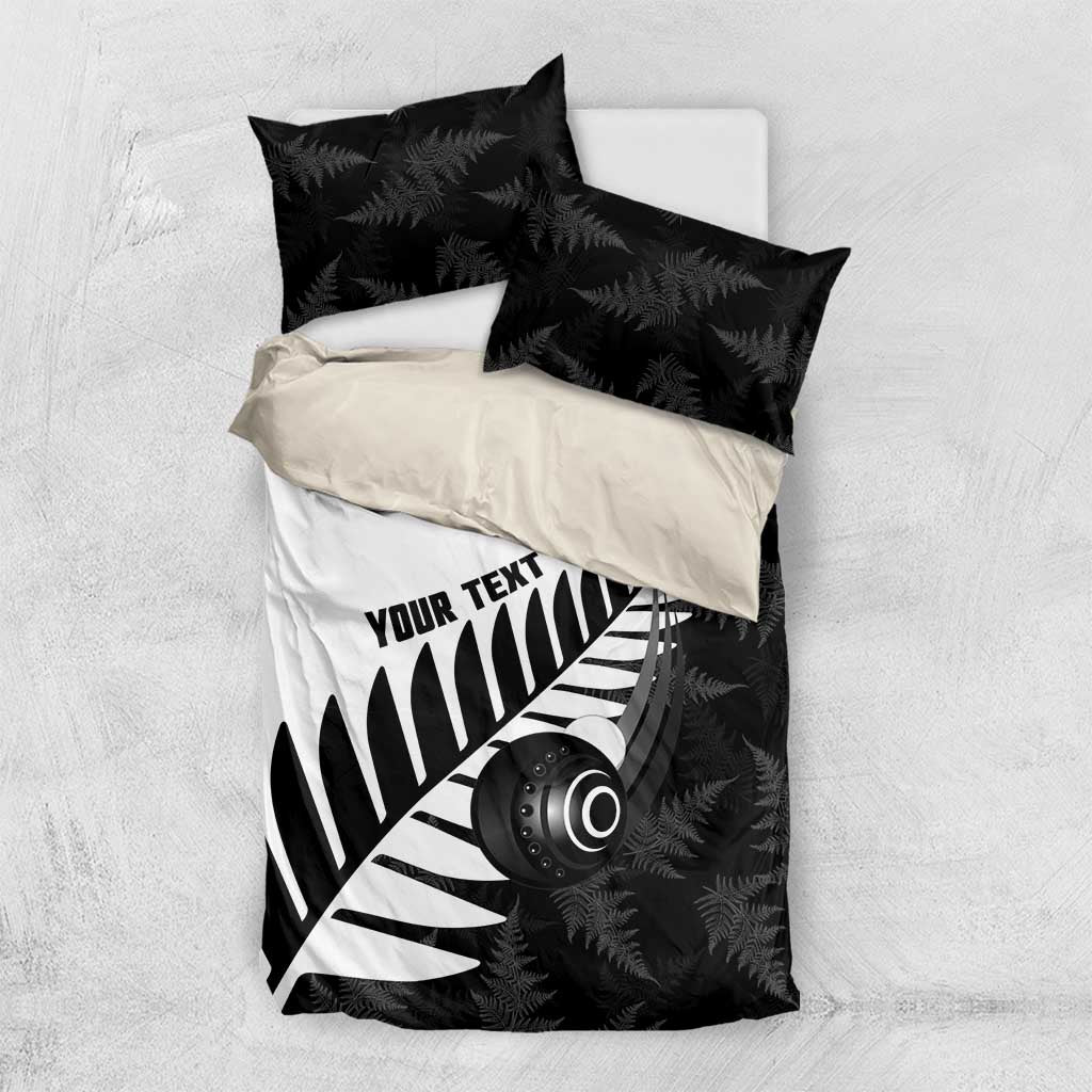 New Zealand Lawn Bowls Custom Bedding Set Aotearoa Silver Fern - Aussie Hoodie