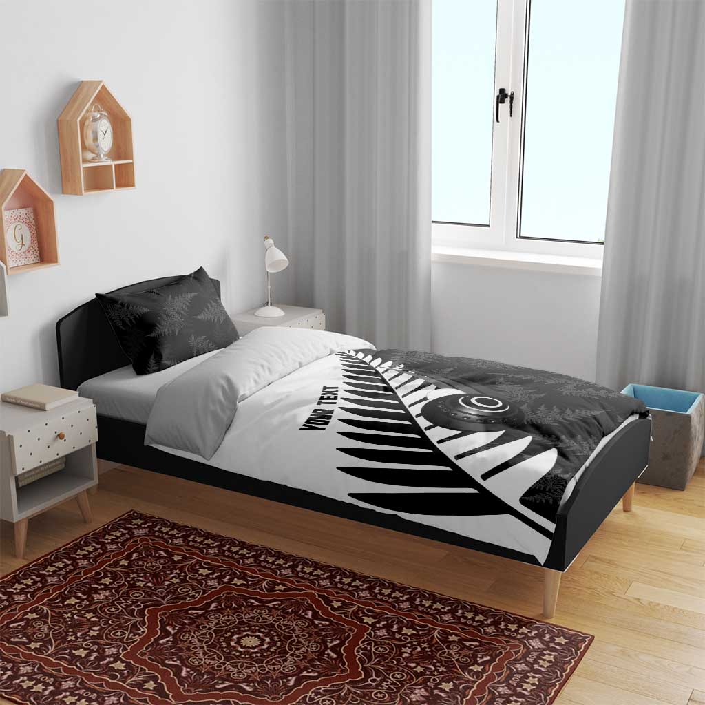 New Zealand Lawn Bowls Custom Bedding Set Aotearoa Silver Fern - Aussie Hoodie