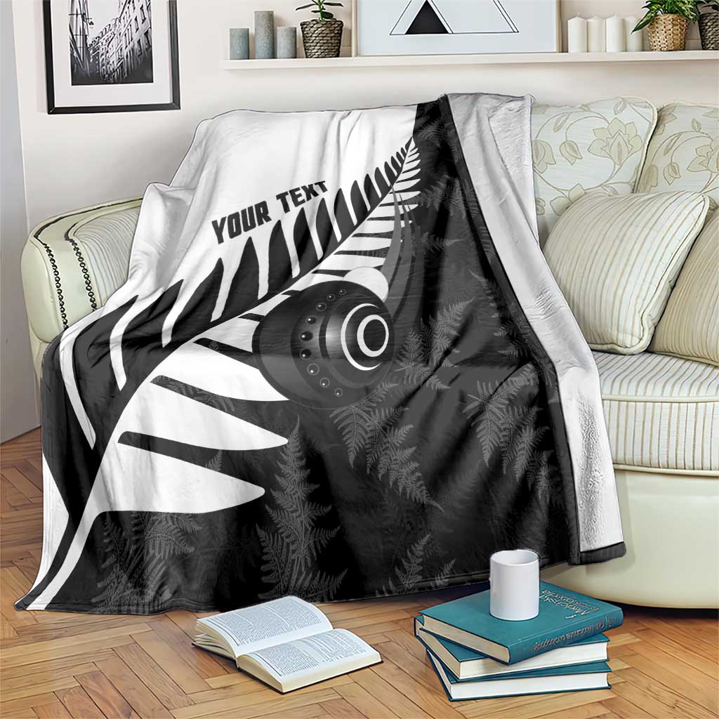 New Zealand Lawn Bowls Custom Blanket Aotearoa Silver Fern - Aussie Hoodie