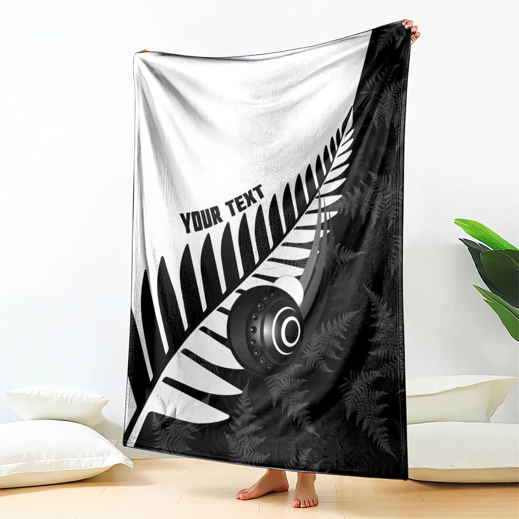 New Zealand Lawn Bowls Custom Blanket Aotearoa Silver Fern - Aussie Hoodie