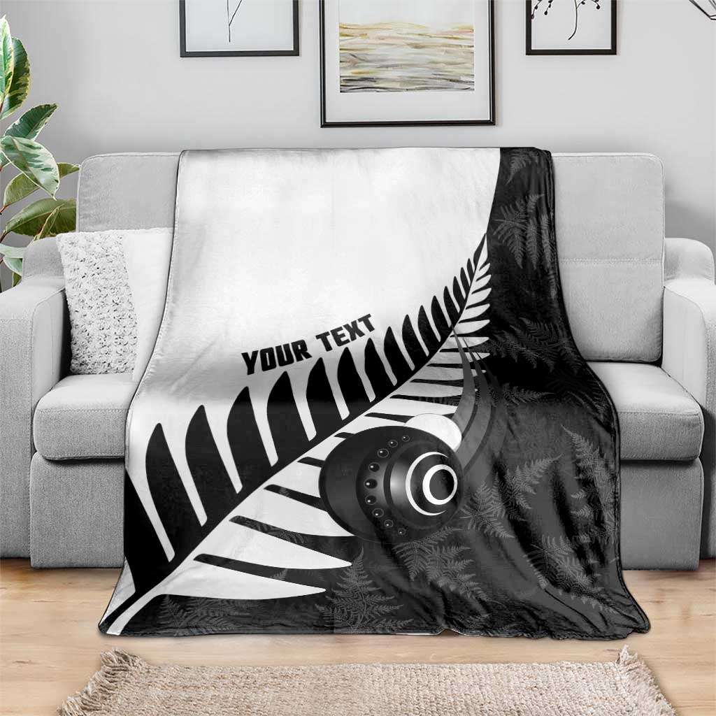 New Zealand Lawn Bowls Custom Blanket Aotearoa Silver Fern - Aussie Hoodie