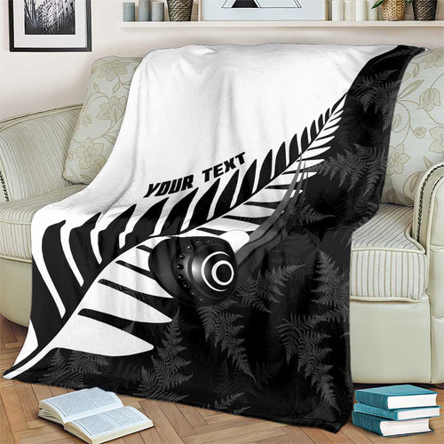 New Zealand Lawn Bowls Custom Blanket Aotearoa Silver Fern - Aussie Hoodie