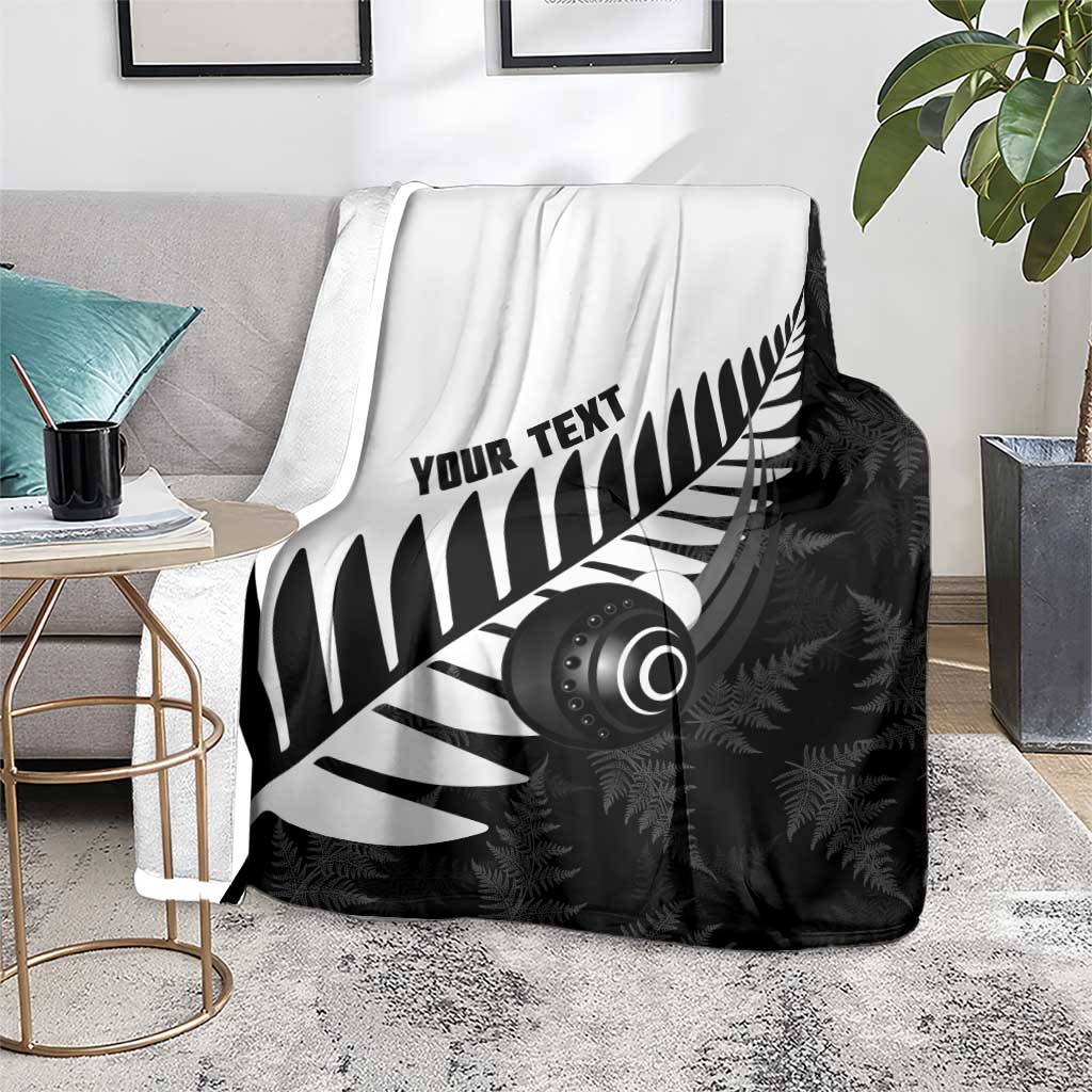 New Zealand Lawn Bowls Custom Blanket Aotearoa Silver Fern - Aussie Hoodie