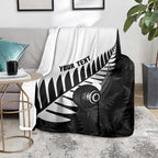 New Zealand Lawn Bowls Custom Blanket Aotearoa Silver Fern - Aussie Hoodie