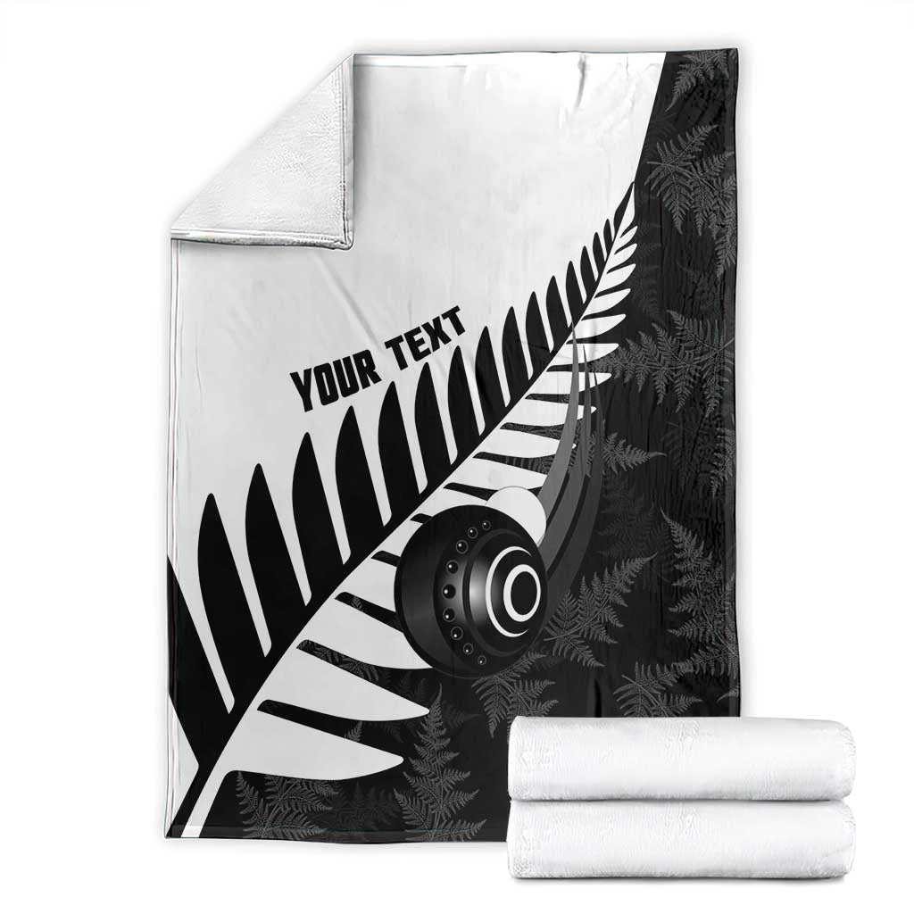 New Zealand Lawn Bowls Custom Blanket Aotearoa Silver Fern - Aussie Hoodie
