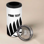 New Zealand Lawn Bowls Custom 4 in 1 Can Cooler Tumbler Aotearoa Silver Fern - Aussie Hoodie