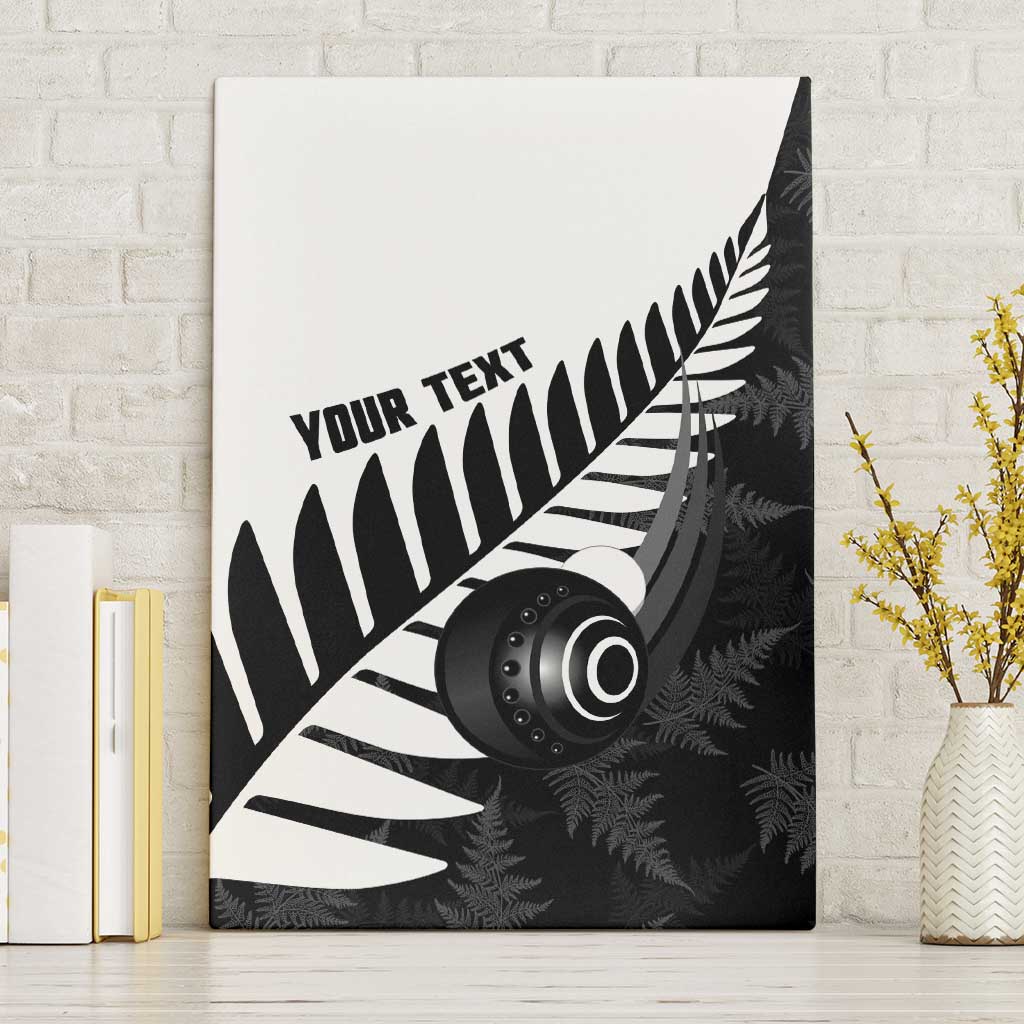New Zealand Lawn Bowls Custom Canvas Wall Art Aotearoa Silver Fern - Aussie Hoodie