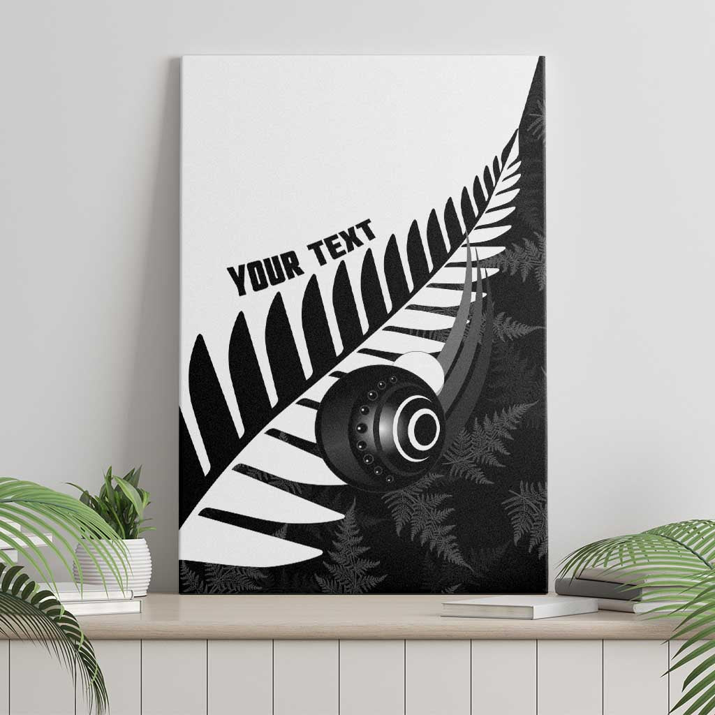 New Zealand Lawn Bowls Custom Canvas Wall Art Aotearoa Silver Fern - Aussie Hoodie