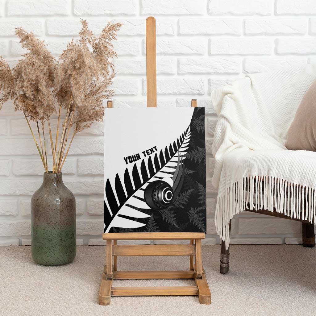 New Zealand Lawn Bowls Custom Canvas Wall Art Aotearoa Silver Fern - Aussie Hoodie
