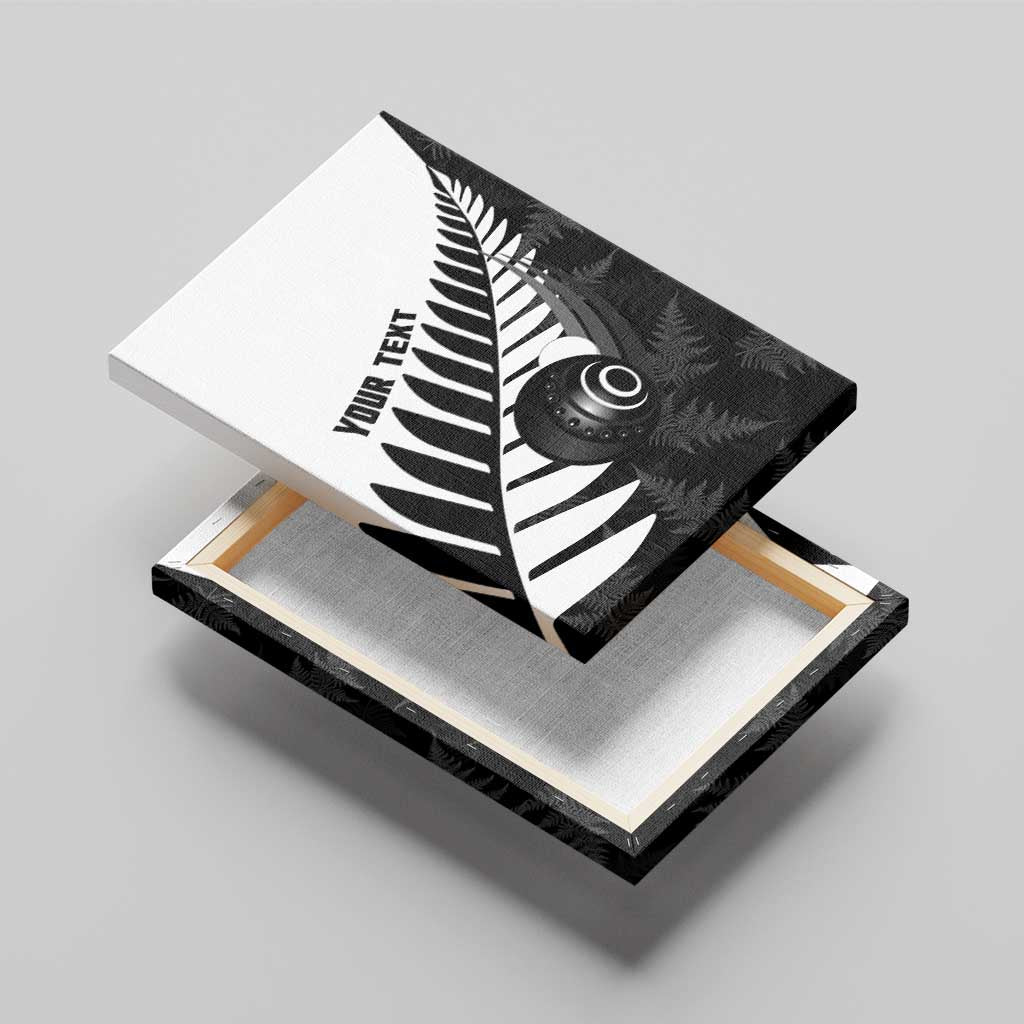 New Zealand Lawn Bowls Custom Canvas Wall Art Aotearoa Silver Fern - Aussie Hoodie