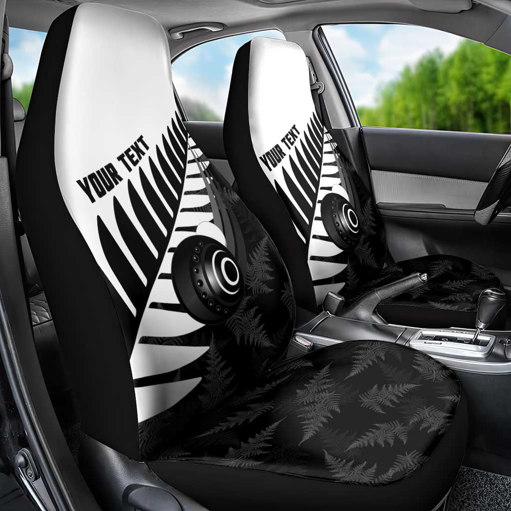 New Zealand Lawn Bowls Custom Car Seat Cover Aotearoa Silver Fern - Aussie Hoodie
