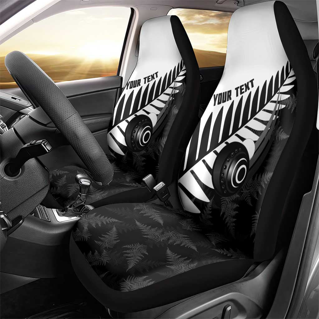 New Zealand Lawn Bowls Custom Car Seat Cover Aotearoa Silver Fern - Aussie Hoodie