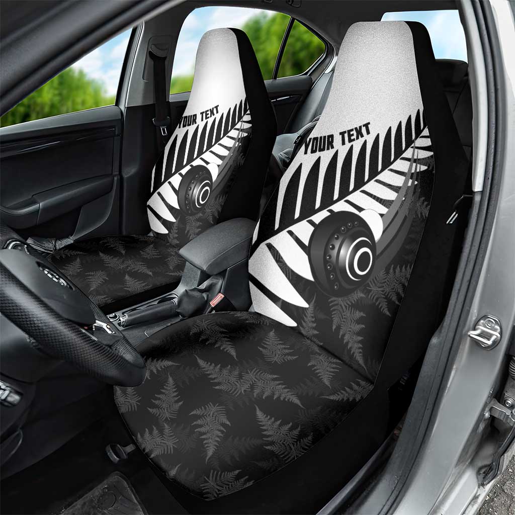 New Zealand Lawn Bowls Custom Car Seat Cover Aotearoa Silver Fern - Aussie Hoodie
