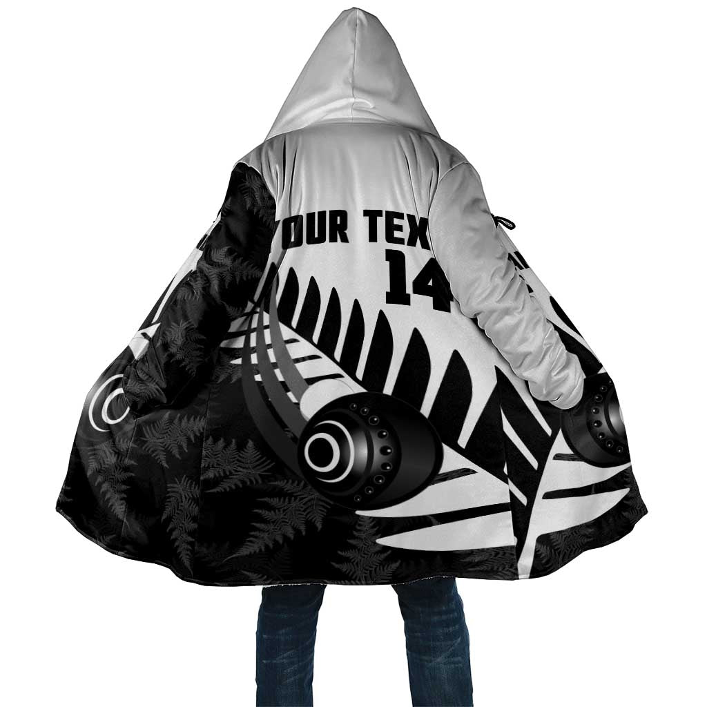 New Zealand Lawn Bowls Custom Cloak Aotearoa Silver Fern - Aussie Hoodie