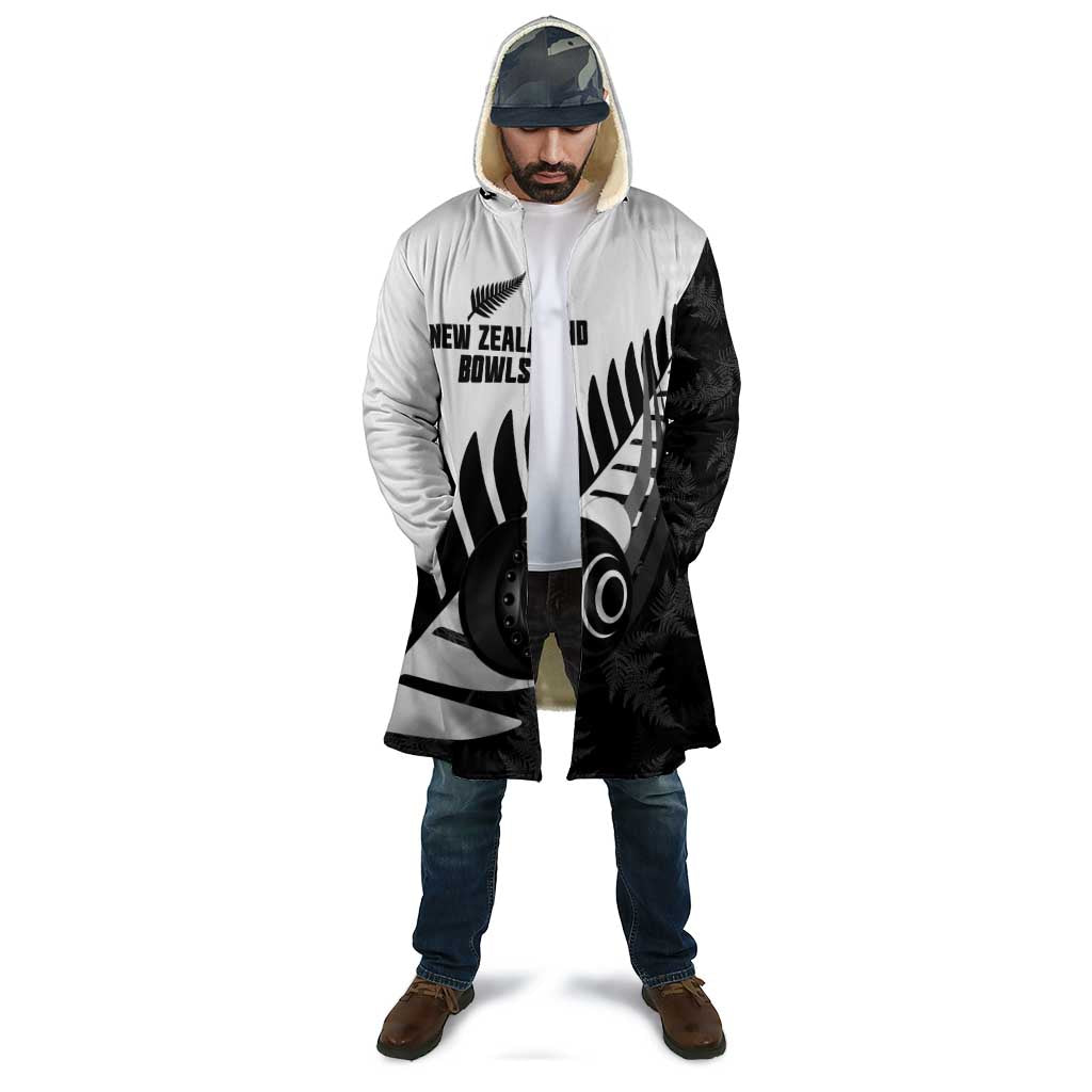 New Zealand Lawn Bowls Custom Cloak Aotearoa Silver Fern - Aussie Hoodie