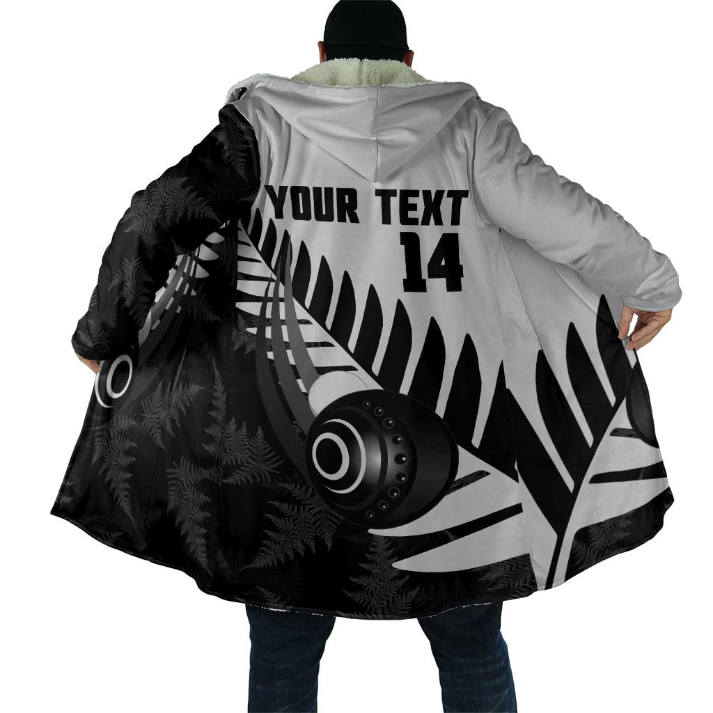 New Zealand Lawn Bowls Custom Cloak Aotearoa Silver Fern - Aussie Hoodie