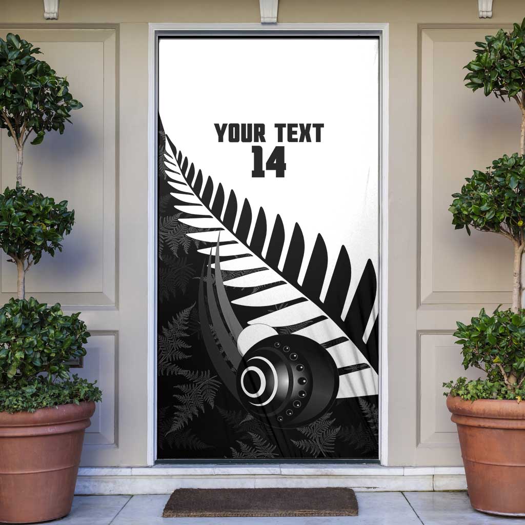 New Zealand Lawn Bowls Custom Door Cover Aotearoa Silver Fern - Aussie Hoodie