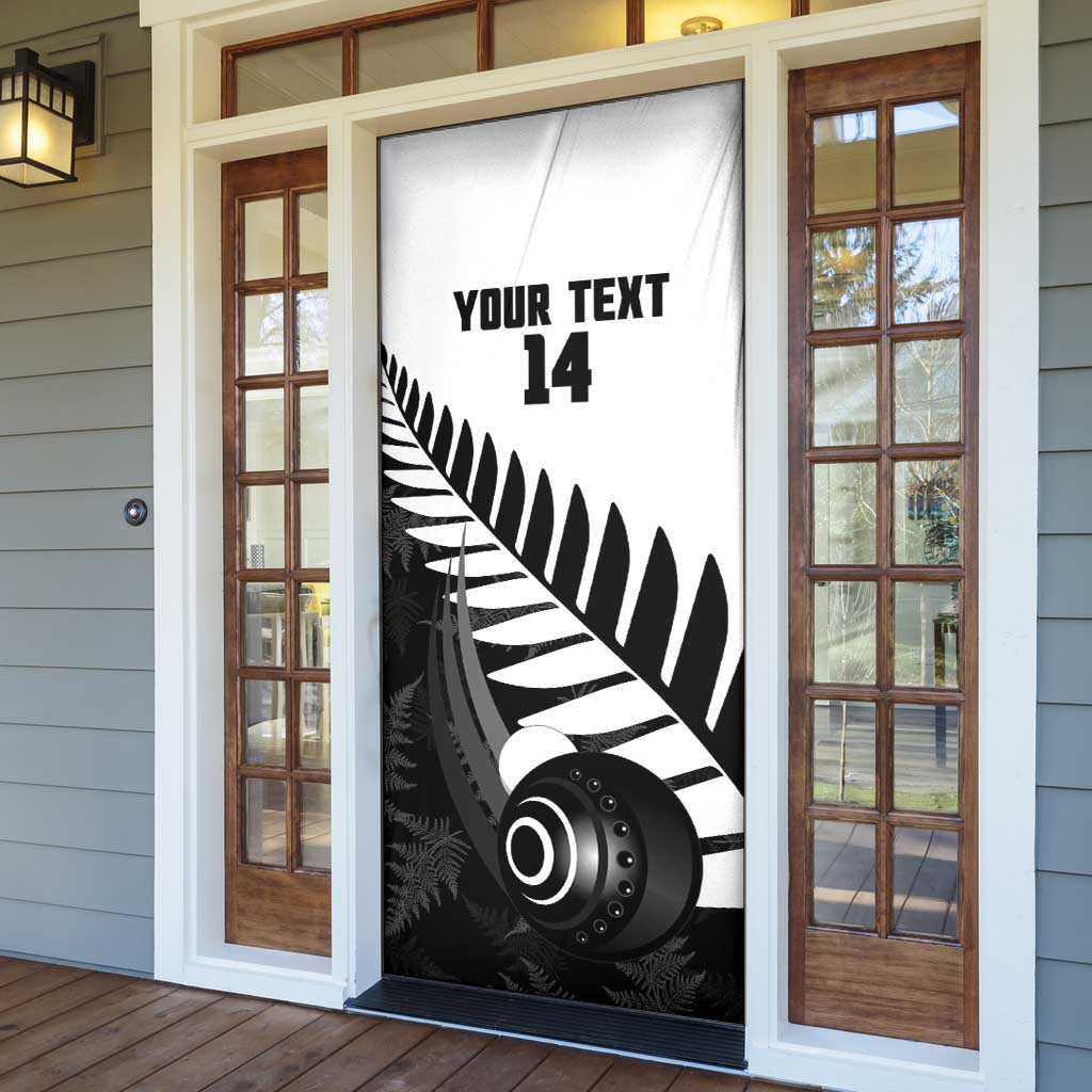 New Zealand Lawn Bowls Custom Door Cover Aotearoa Silver Fern - Aussie Hoodie