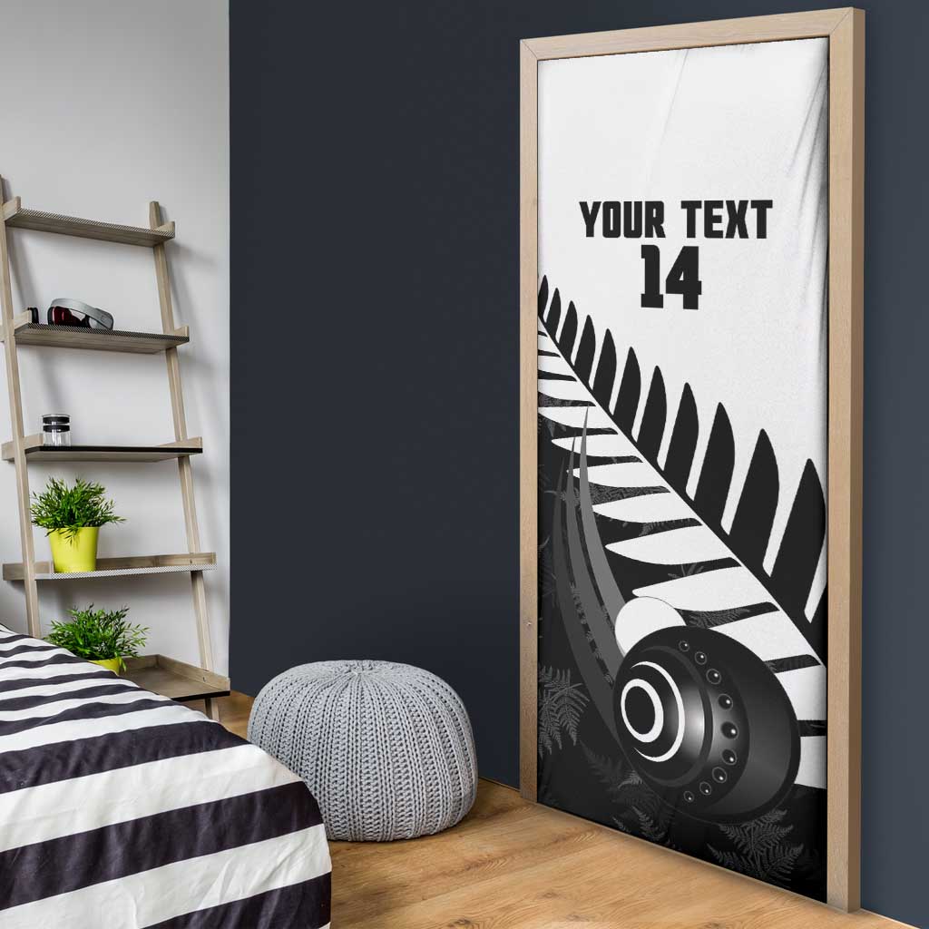 New Zealand Lawn Bowls Custom Door Cover Aotearoa Silver Fern - Aussie Hoodie